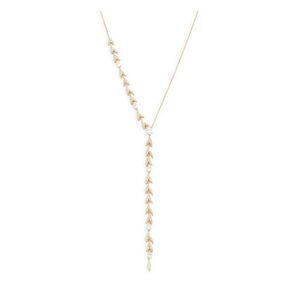 ADRIANA ORSINI Goldplated & Crystal Leaf Y-Necklace